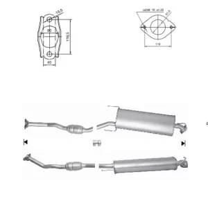 CATALYSEUR TOYOTA RAV 4 2ADFTV