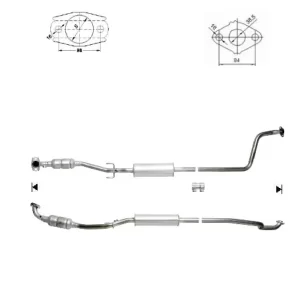 CATALYSEUR TOYOTA YARIS 1.0i