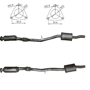 CATALYSEUR AUDI A6 2.4i GAUCHE + DROIT