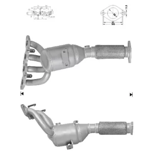 CATALYSEUR FORD FIESTA 1.25i 16V