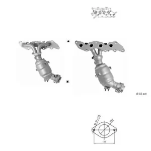 CATALYSEUR MAZDA MX5 1.8i 16V
