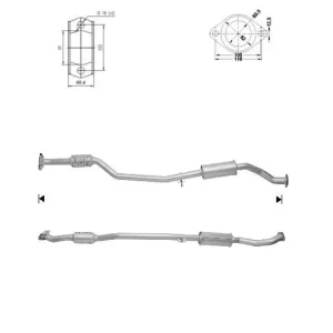 CATALYSEUR MAZDA MX5 1.8i 16V