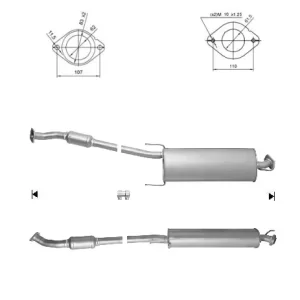 CATALYSEUR TOYOTA RAV 4 2.4i