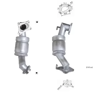 CATALYSEUR TOYOTA YARIS 1.4TD