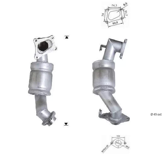 CATALYSEUR TOYOTA YARIS 1.4TD
