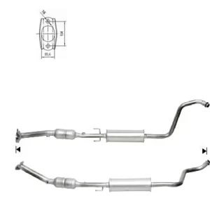 CATALYSEUR TOYOTA YARIS 1.3i 16V