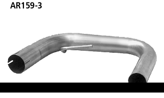 Tuyau de raccordement pour silencieux arrière Alfa RomeoAR159-3