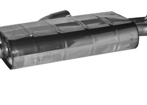 Silencieux arrière avec double sortie d’échappement LH + RH 2 x Ø 85 mm (en look RACE) Audi S3 8V berline