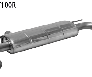 Silencieux arrière avec sortie d’échappement simple 1x Ø 100 mm LH+RH (look RACE), sans trappe d’échappement
