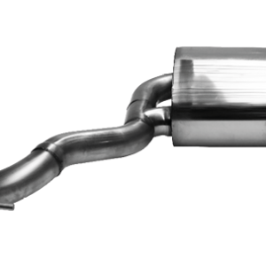 Silencieux arrière double sortie 2 x Ø 90 mm RH incliné 30° (look RACE) avec trappe d’échappement