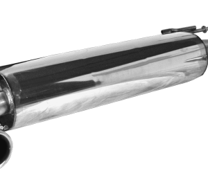 Silencieux arrière avec double sortie d’échappement LH + RH 2 x Ø 90 mm avec lèvre coupée à un angle de 20°