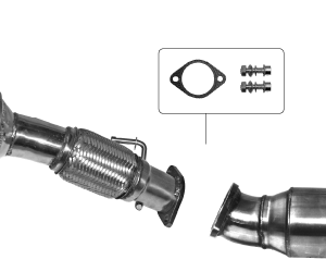 Premier pot catalytique performant avec isolation intégrée et homologation UE (Euro 6) pour 1,6 l Turbo uniquement.