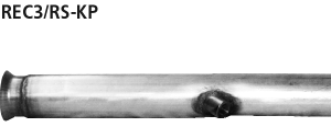 Pipe qui remplace le catalyseur Renault REC3/RS-KP