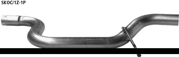 Pipe qui remplace le silencieux avant Skoda et Volkswagen SKOC/1Z-1P