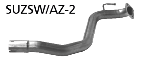 Tuyau de raccordement arrière pour Suzuki SUZSW/AZ-2