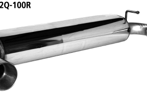 Silencieux arrière avec 2 sorties d’échappement simples Ø 100 mm (en look RACE) Golf 4 R32