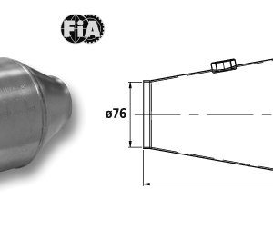 GT, WRC, kit car, taille. N/A jusqu’à 4000 cc, poids : 3,1 kg, connexion : Ø 76 mm (Cet article ne doit pas être utilisé sur la voie publique ; utilisez-le uniquement à des fins de course !)