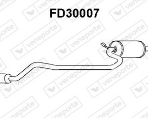 Silencieux central|VENEPORTE 1493194-5028762-6188113-