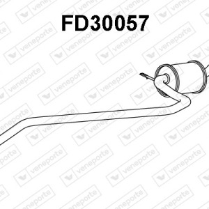 Silencieux central|VENEPORTE 1030384-1030387-1460172-6189448-6990382