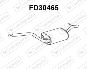 Silencieux central|VENEPORTE 1067303-1121569-1459382-