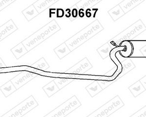 Silencieux central|VENEPORTE 1460175-5026797-6189450-