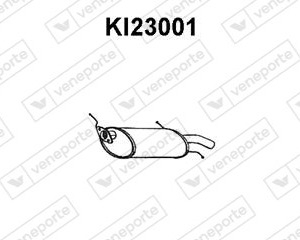 Silencieux arrière|VENEPORTE KK12A40100-KK14G40100-
