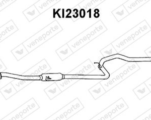 Silencieux central|VENEPORTE KK13540600B-KK13540600C-