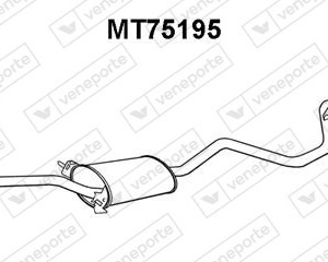 Silencieux arrière|VENEPORTE MB376766-