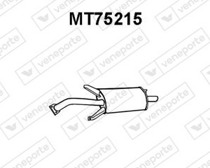 Silencieux arrière|VENEPORTE MB127069-MB957279-MR127069-