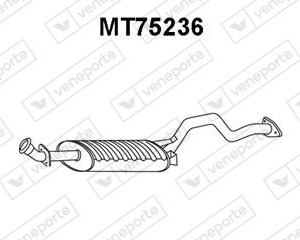 Silencieux arrière|VENEPORTE MR266476-MR323224-