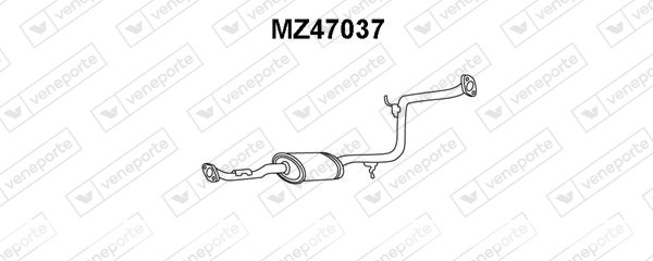 Silencieux central|VENEPORTE 569140300-B69140300-B6E540300-BP1440300A-
