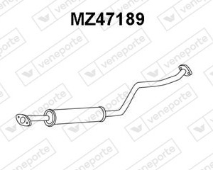 Silencieux central|VENEPORTE B3D540300A-ZL0640300A-