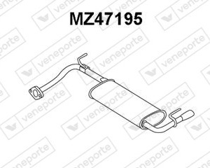 Silencieux arrière|VENEPORTE B37840100-B39440100B-Z50140100C9S-Z51140100-Z53340100B