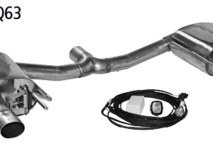 Paire de silencieux arrière pour OPEL OLIS/GS-K/Q63