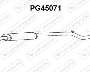 Silencieux central|VENEPORTE 171719-171736-
