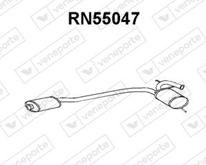 Silencieux central|VENEPORTE 7700787219-