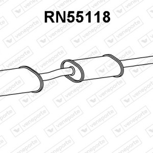 Silencieux central|VENEPORTE 7700797713-7700844939-