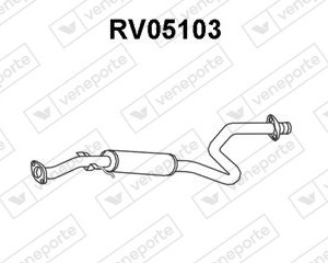 Silencieux central|VENEPORTE GEX33432-GEX33528-GEX33715-WCE10182EVA-