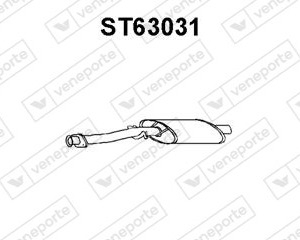 Silencieux central|VENEPORTE SE021115201A-