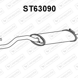 Silencieux arrière|VENEPORTE 6K5253609-6K5253609AD-6K5253609AH-6K5253609AL-6K5253609J