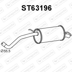 Silencieux arrière|VENEPORTE 6Q6253609AK-6Q6253609CC-6Q6253609E-6Q6253609S-9253609D