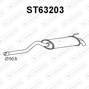 Silencieux arrière|VENEPORTE 6K9253609B-6K9253609C-6K9253609G-JZW253609CC-