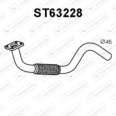 Tuyau d’échappement 6K0253058NV-