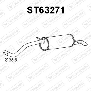 Silencieux arrière|VENEPORTE 6Q9253609-6Q9253609J-6Y9253609B-6Y9253609J-