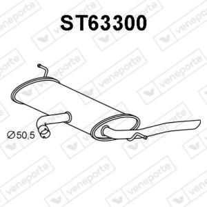 Silencieux arrière|VENEPORTE 5P0253181AL-