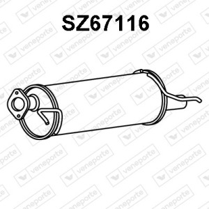Silencieux arrière|VENEPORTE 1430062J00-1430062J10-1430062JB0-1430062JB0000-1430062JB1
