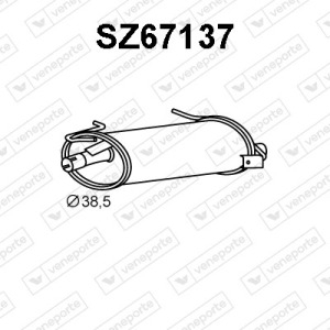 Silencieux arrière|VENEPORTE 1430060B01-