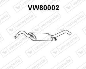 Silencieux arrière|VENEPORTE 165253609K-165253609L-