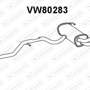 Silencieux arrière|VENEPORTE 5N0253181N-5N0253609AE-5N0253609AS-5N0253609AT-5N0253609BA