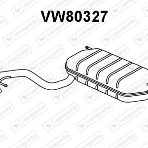 Silencieux arrière|VENEPORTE 5N0253609AR-5N0253609R-JZW253609EB-